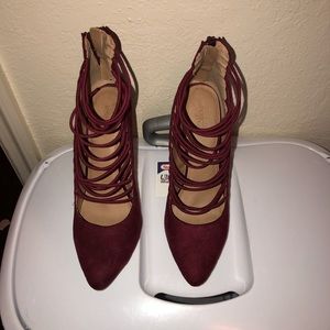 Burgundy Charlotte Russe High Heels